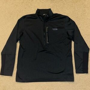 MENS NORTH FACE HALF ZIP, SIZE XL